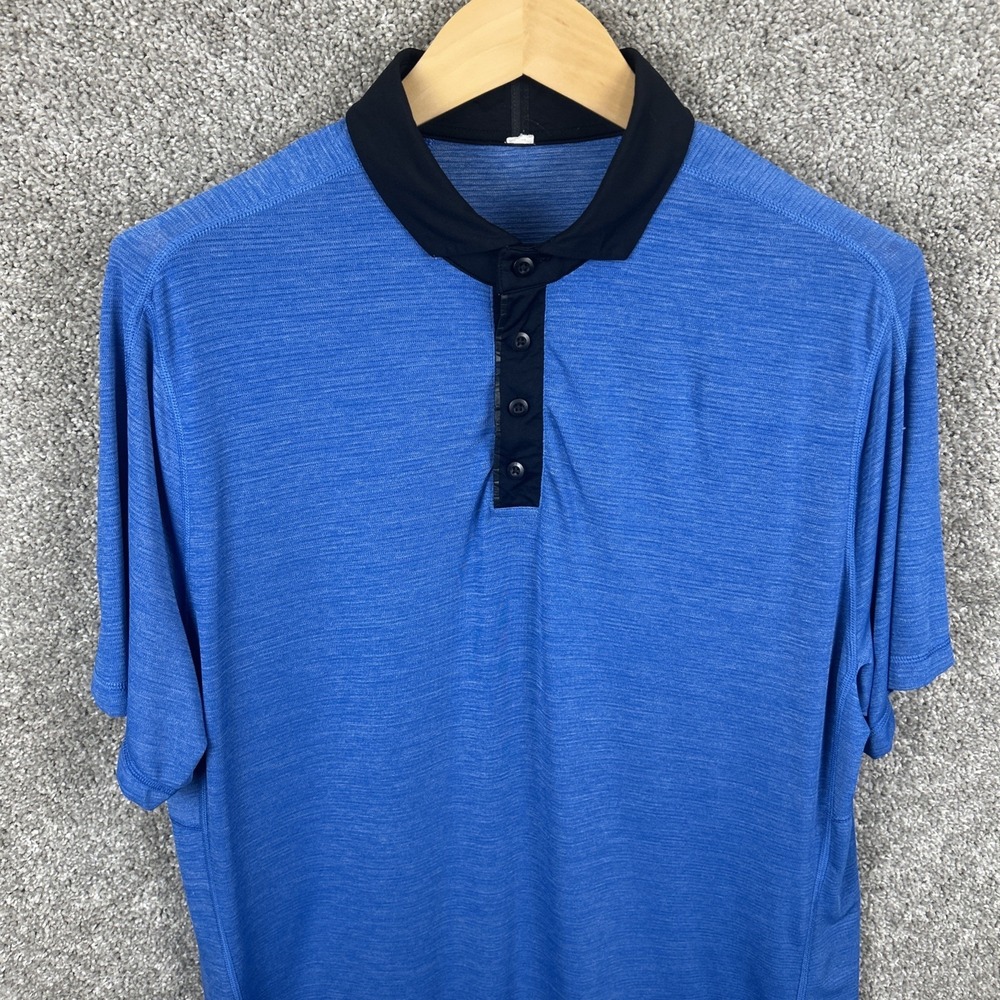 lululemon athletica Blue Polo Shirt